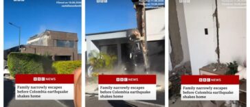 PORODICA ZA DLAKU IZBEGLA SIGURNU SMRT: Pogledajte jezivi snimak iz Kolumbije u trenutku razornog zemljotresa (VIDEO)